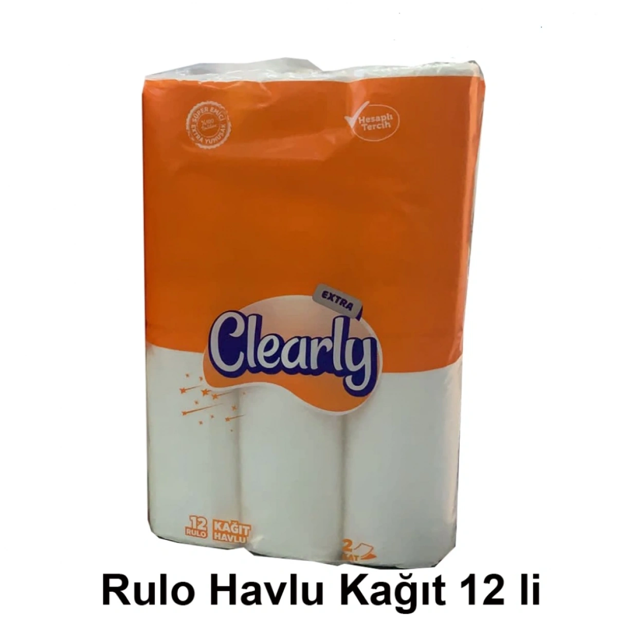 Clearly Extra Ev Tipi Rulo Havlu 12Lix4
