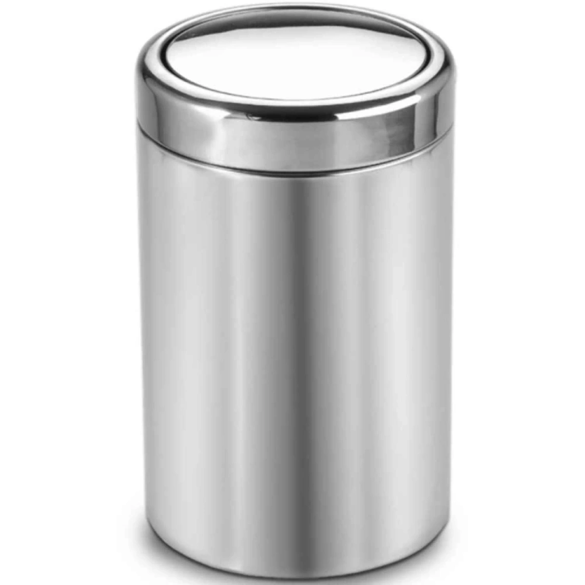 Dayco Döner Kapaklı Çöp Kovası 7 Lt Krom 304 Kalite