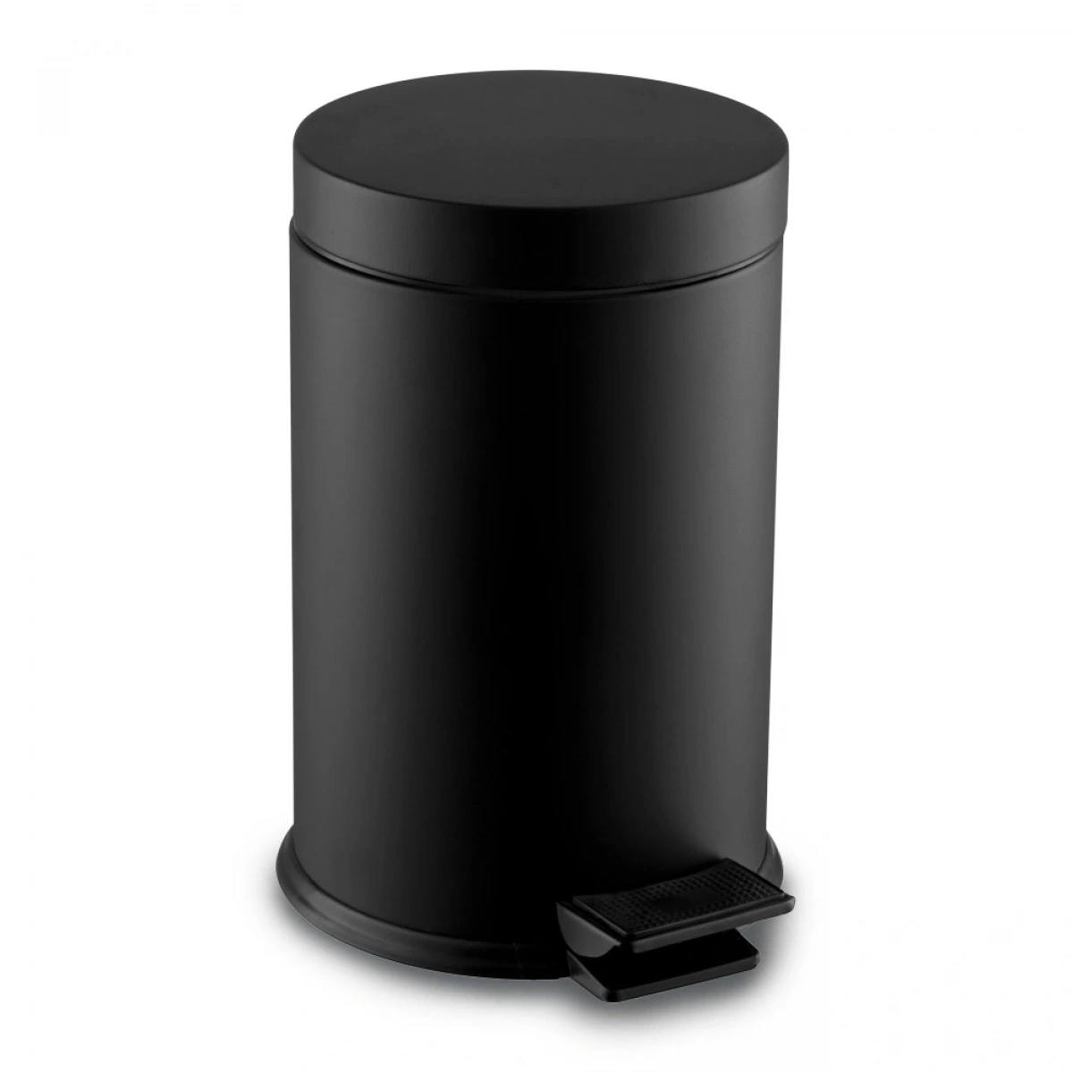 Dayco Pedallı Çöp Kovası Krom 430 Kalite 12 Lt Mat Siyah