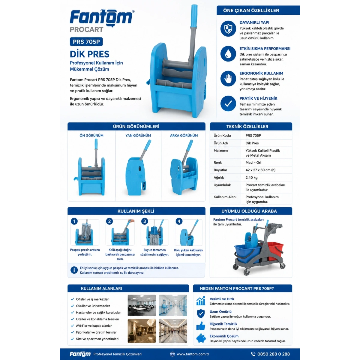 Fantom Procart Prs 705P Dik Pres