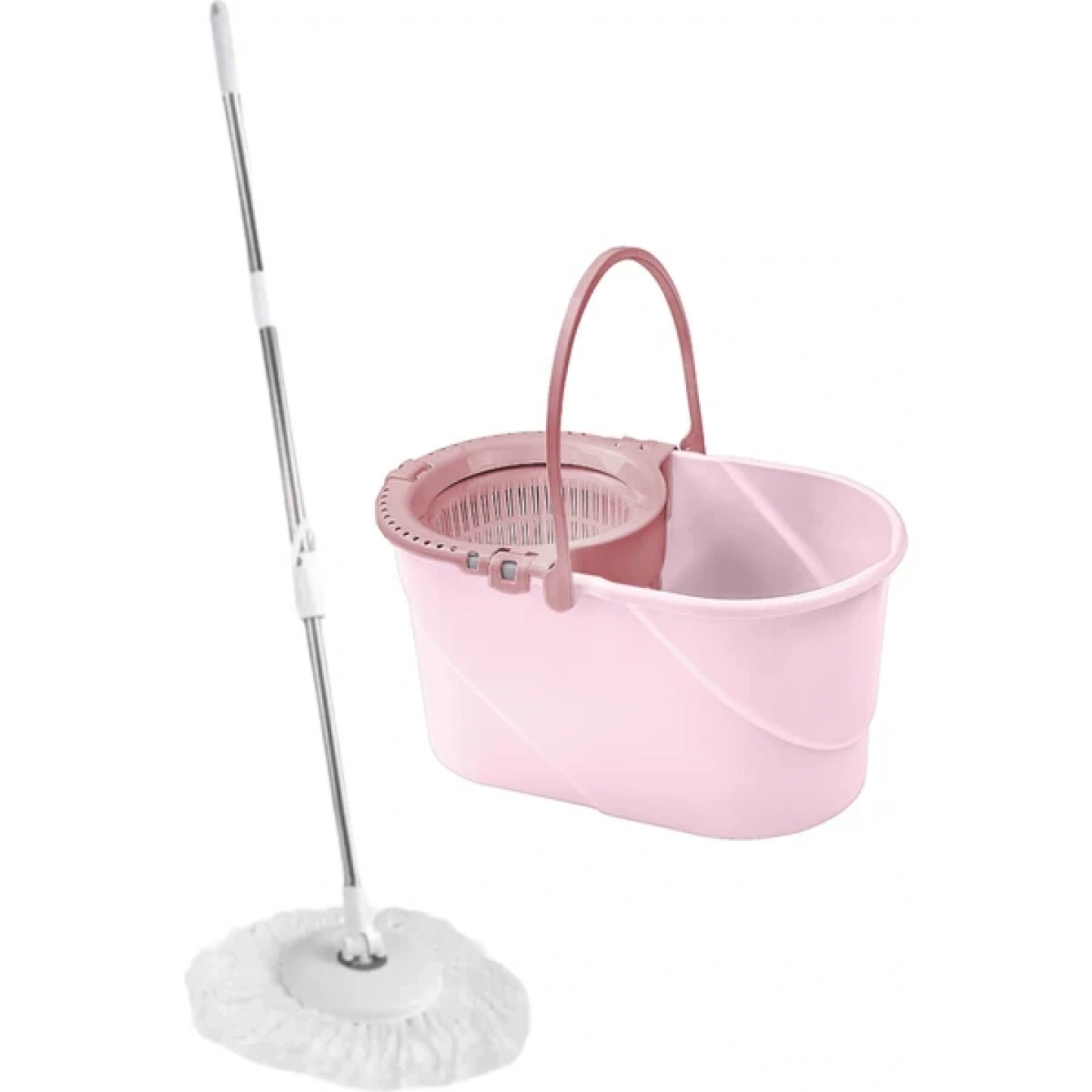 Flora Balerina Galvaniz Saplı Temizlik Seti Pudra Pembe