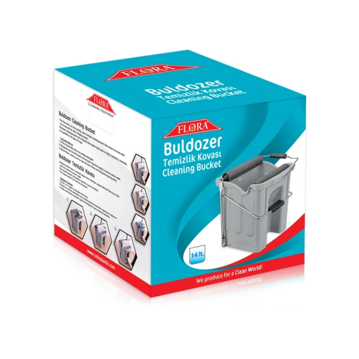 Flora Buldozer Temizlik Kovası 14 Lt