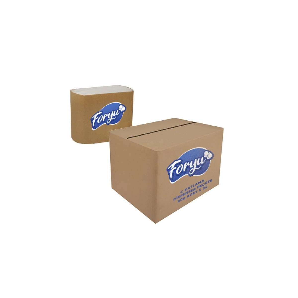 Foryu V Katlama Dispenser Peçete 250*24 (Tek Çek)