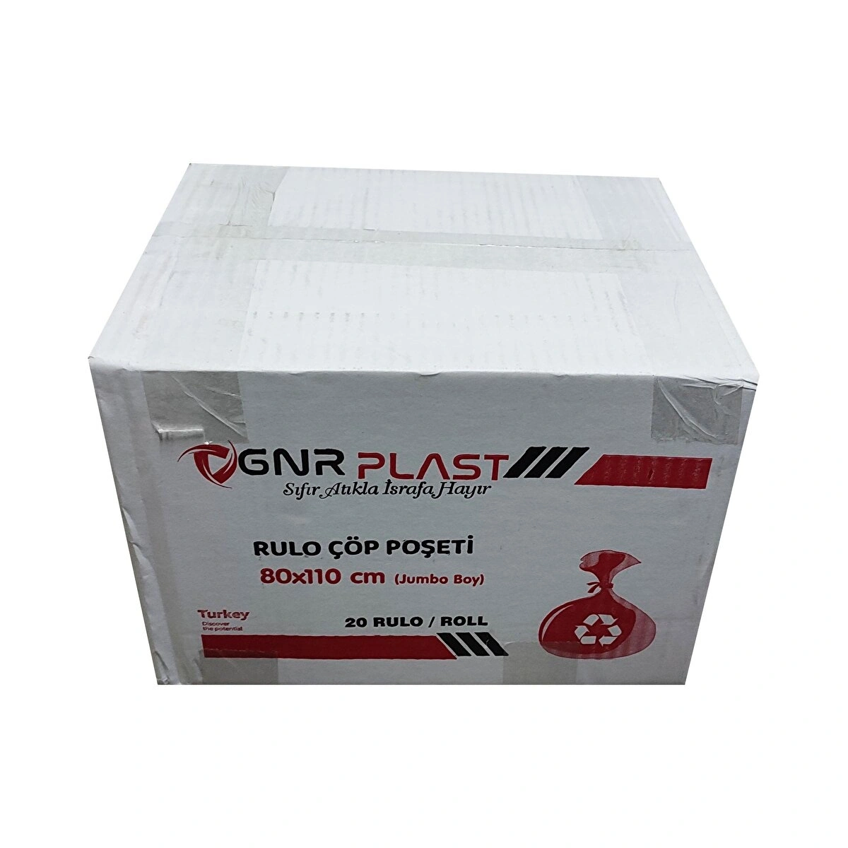 GNR 80x110 400 gr Çöp Poşeti Siyah 20 Rulo