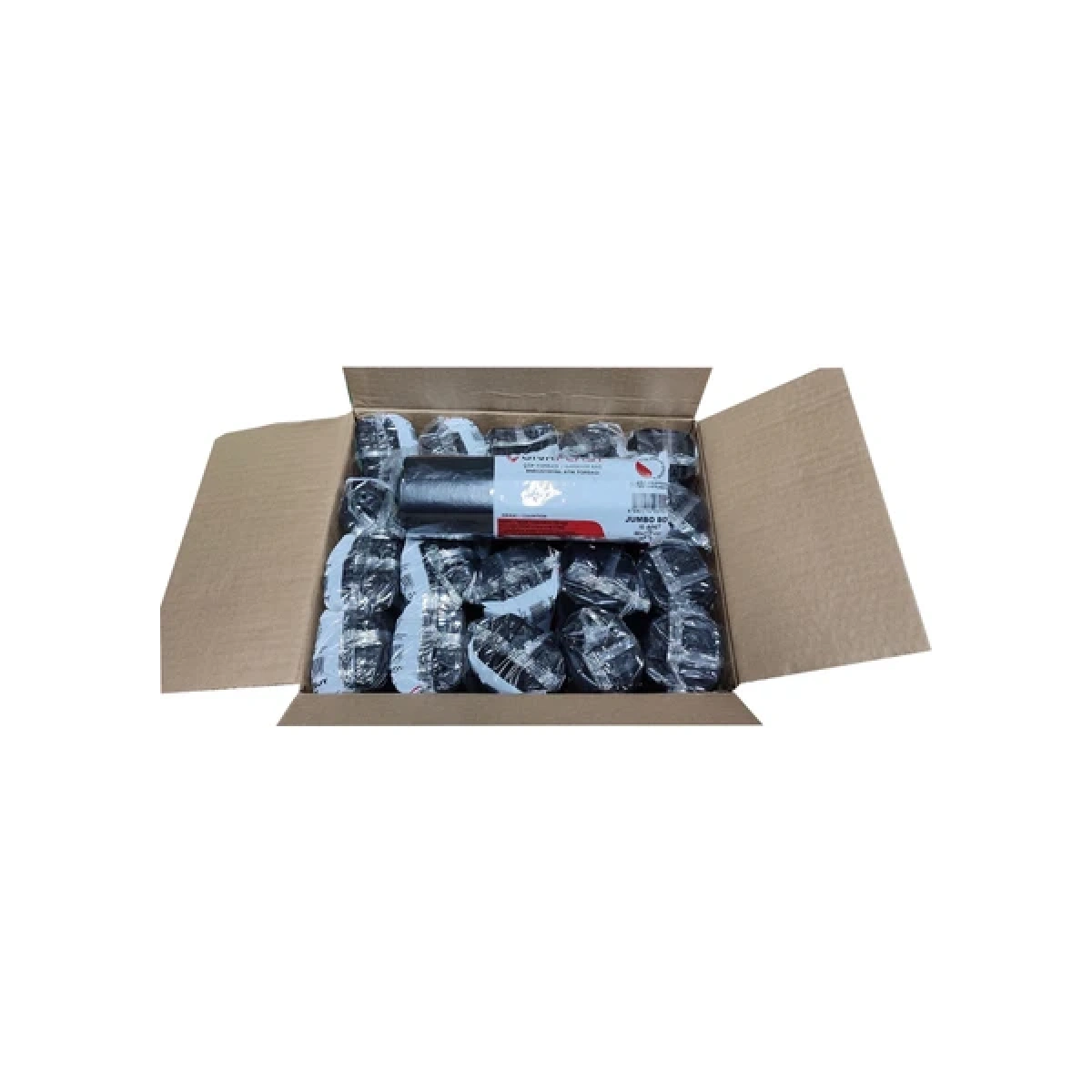 Gnr Plast GNR-0102 Battal Boy Siyah Çöp Poşeti 75*90 cm, 400 gr, 20 Rulo