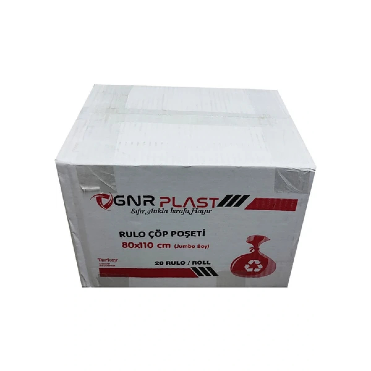 Gnr Plast SK007337 Rulo Siyah Jumbo Çöp Poşeti 80 x 110 cm 20 Paket