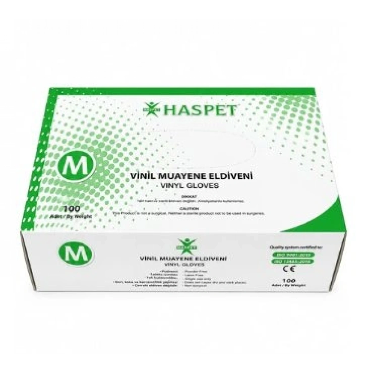 Has-Pet Vinil Muayene Eldiveni Medium 100lü