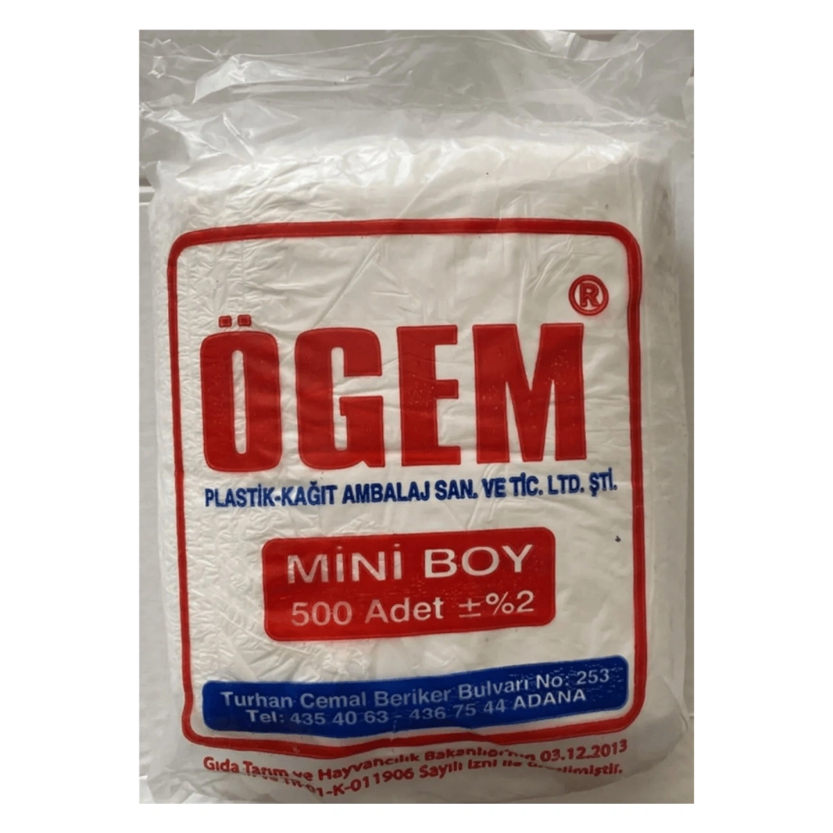 Ögem Mini Şeffaf Hışır Poşet 500lü