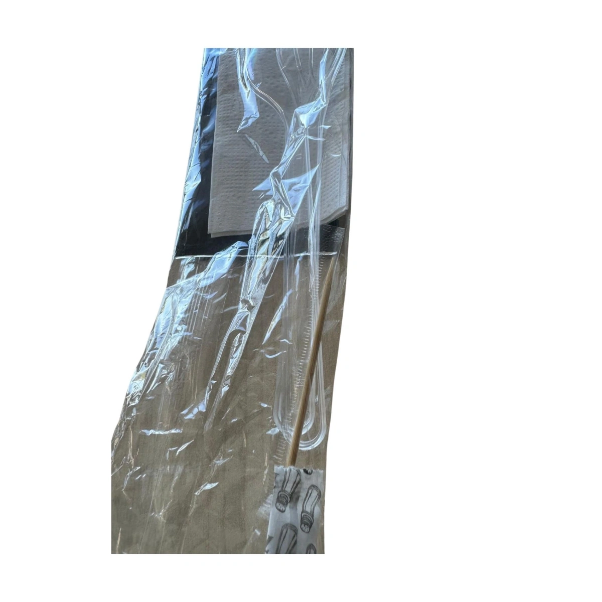 İkram Setiİ 6lı 100lü Paket (Kaşık+Çatal+Peçete+Islak Mendil+Tuz+Kürdan)