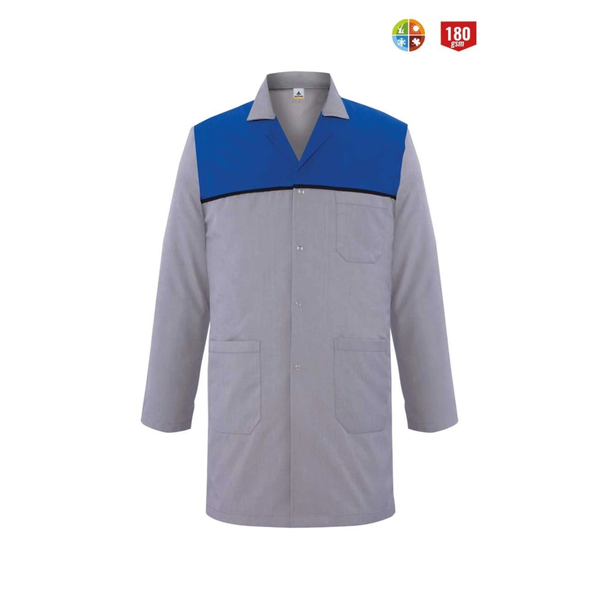 Artı İş Elbiseleri SRF601-33 Robalı Gri/Saks Mavi İş Önlüğü