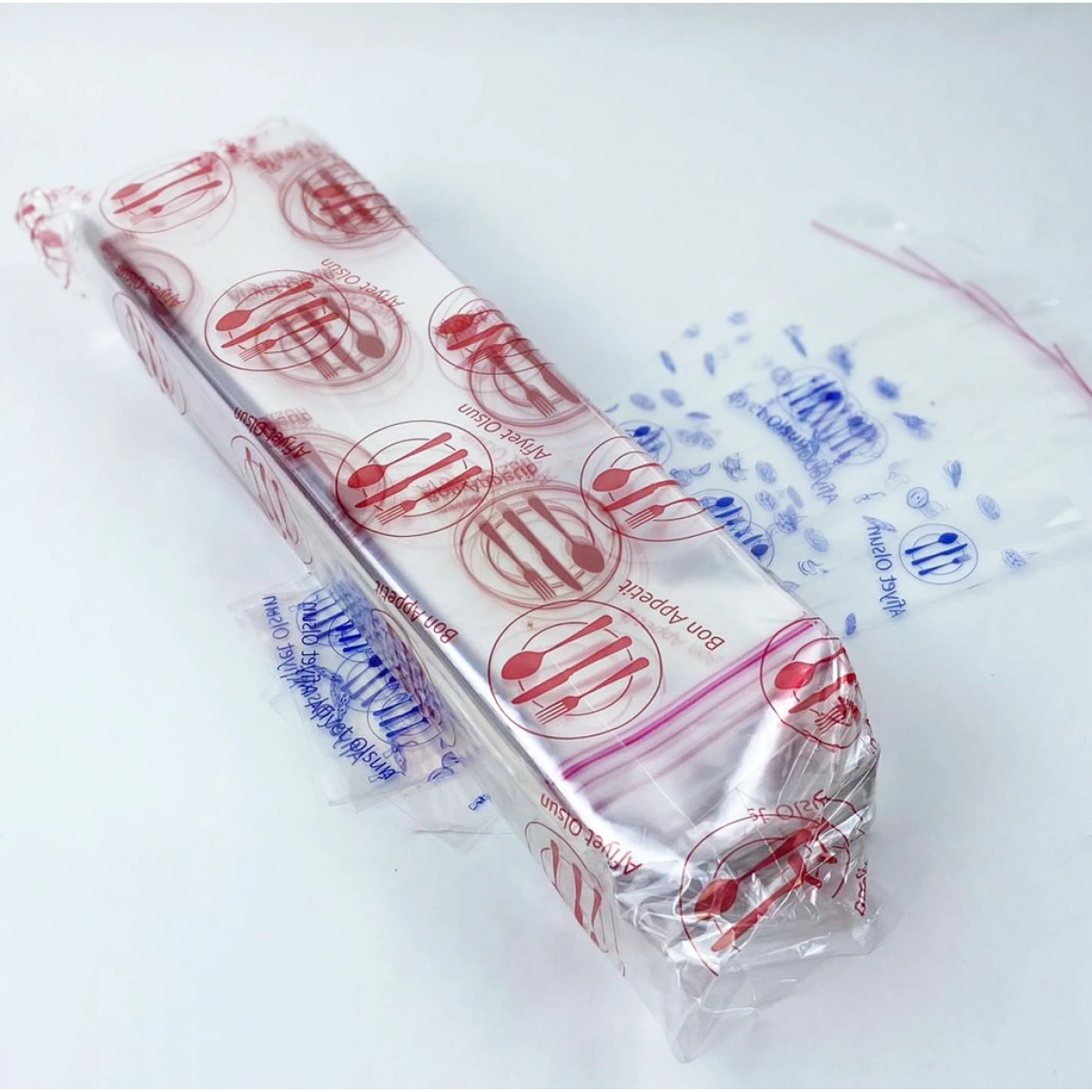 Jelatin Afiyet Olsun Baskılı Çatal Kaşık Kılıfı 1 kg