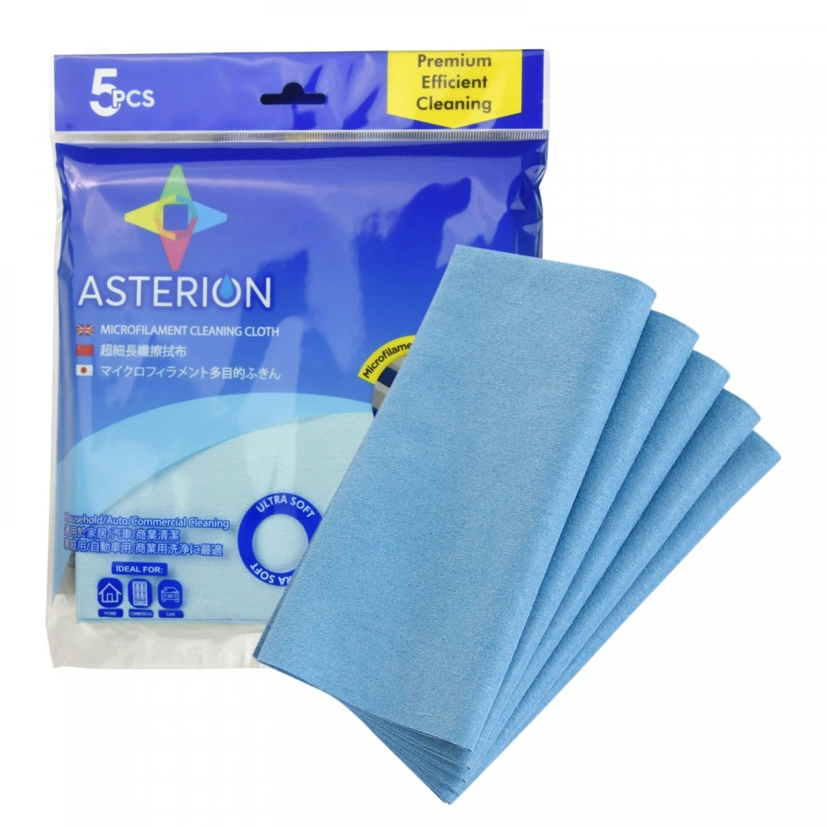 Mikrofilament Temizlik Bezi Mavi 10*40