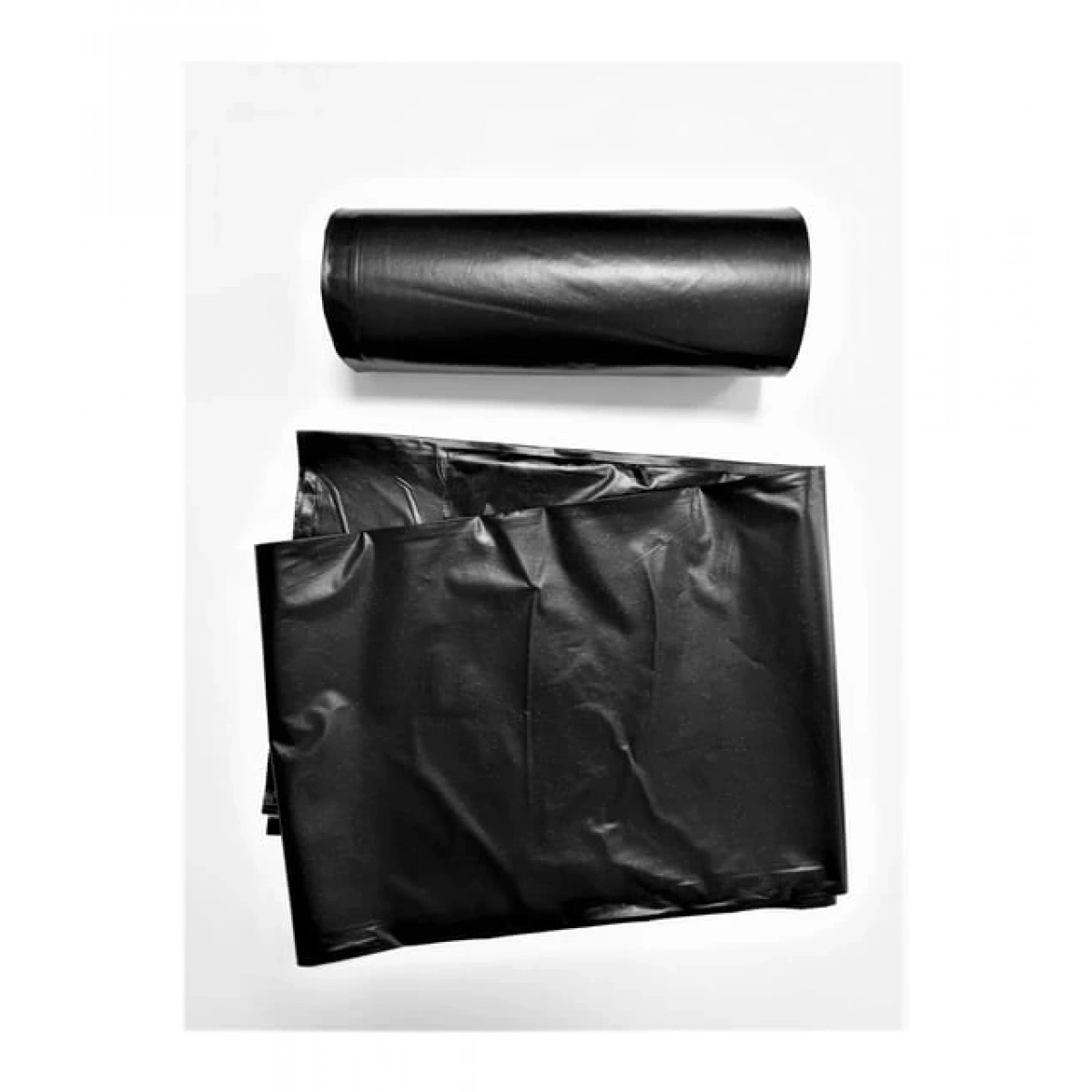 Mirpa SK007211 Jumbo Boy Siyah Çöp Torbası 20 Rulo, 80*110 cm, 400 gr