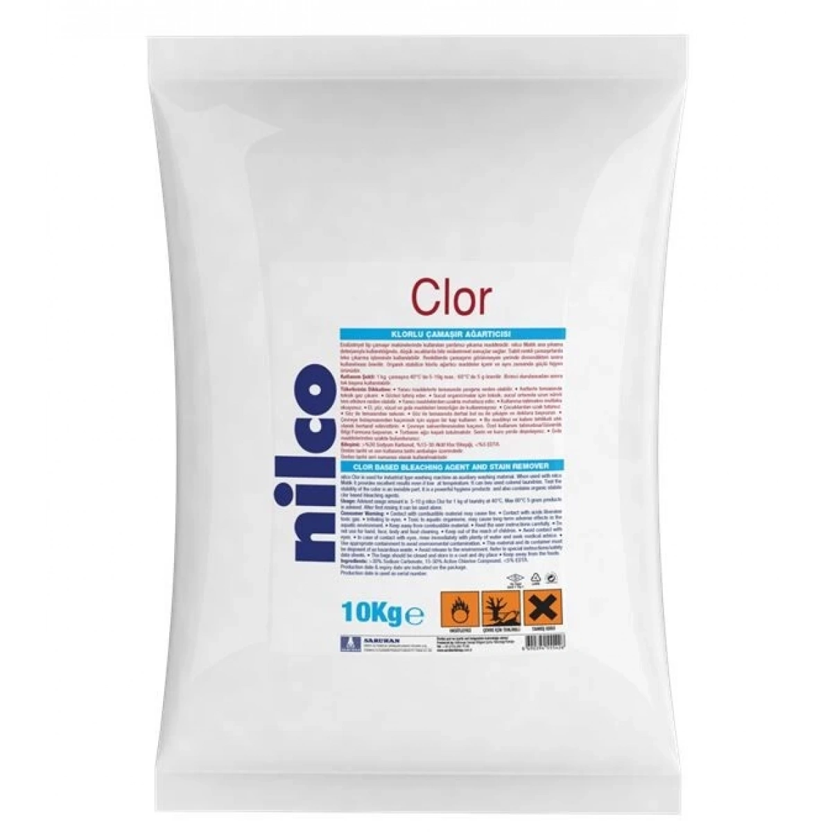 Nilco 32000058 Klorlu Çamaşır Ağartıcı Ve Leke Çıkarıcı 10 Kg