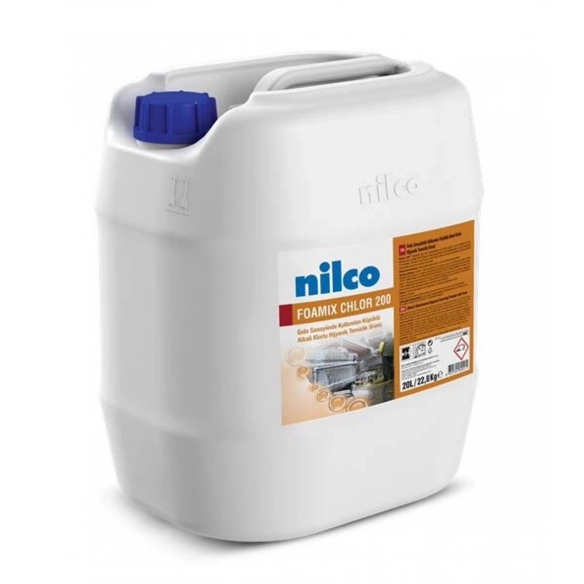Nilco 32001812 Foamix Klor 200 Köpüklü Alkali Klorlu Sanitasyon Ürünü 20 L