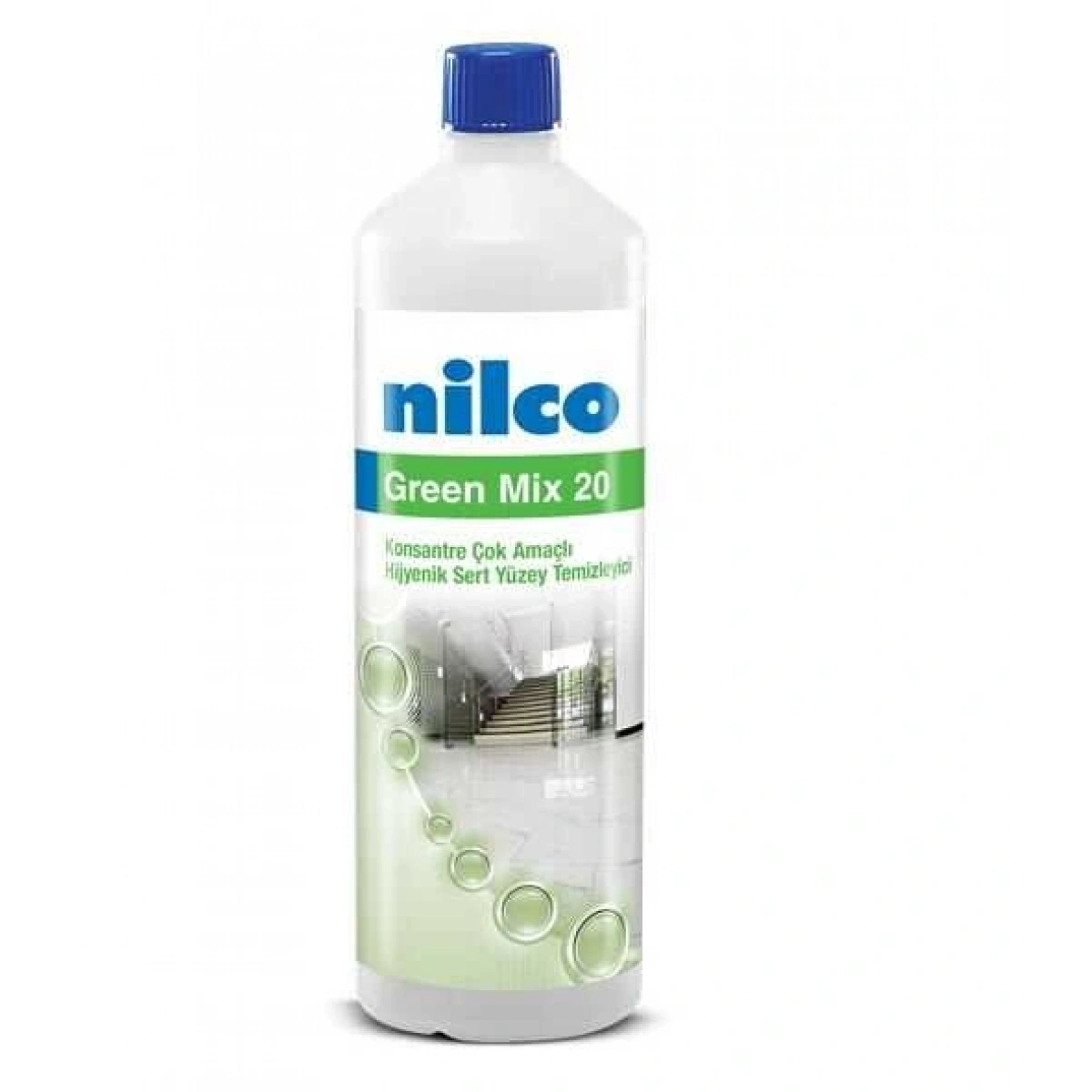 Nilco 32001035 Green Mix 20 Konsantre Çok Amaçlı Hijyenik Sert Yüzey Temizleyici 1000 ml
