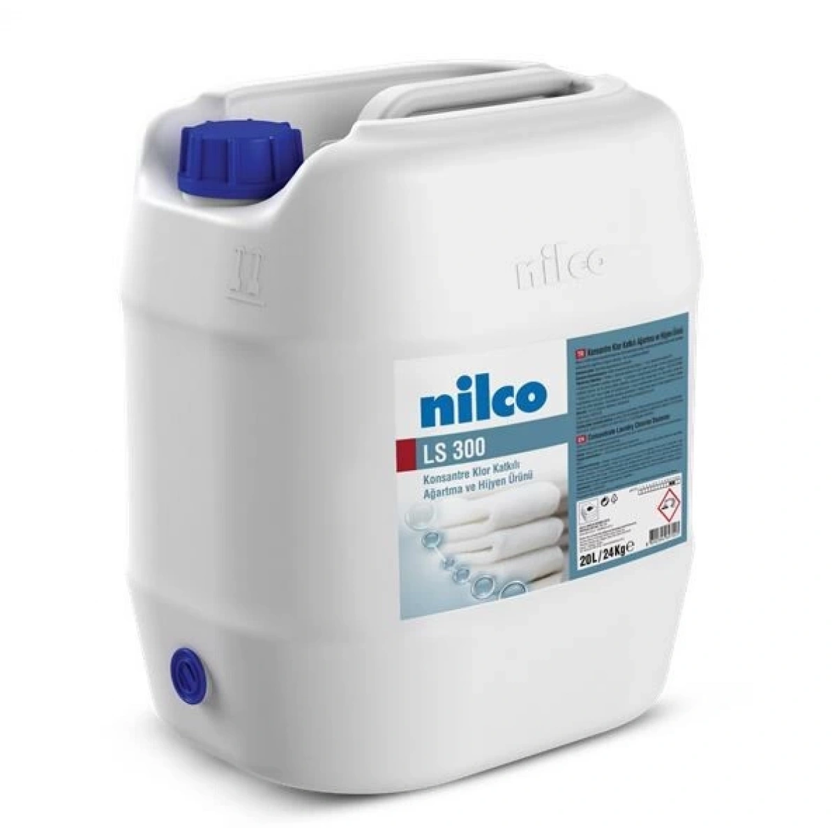 Nilco 41003806 LS 300 Klor Katkılı Ağartma Ve Hijyen Ürünü 20 L/24 Kg