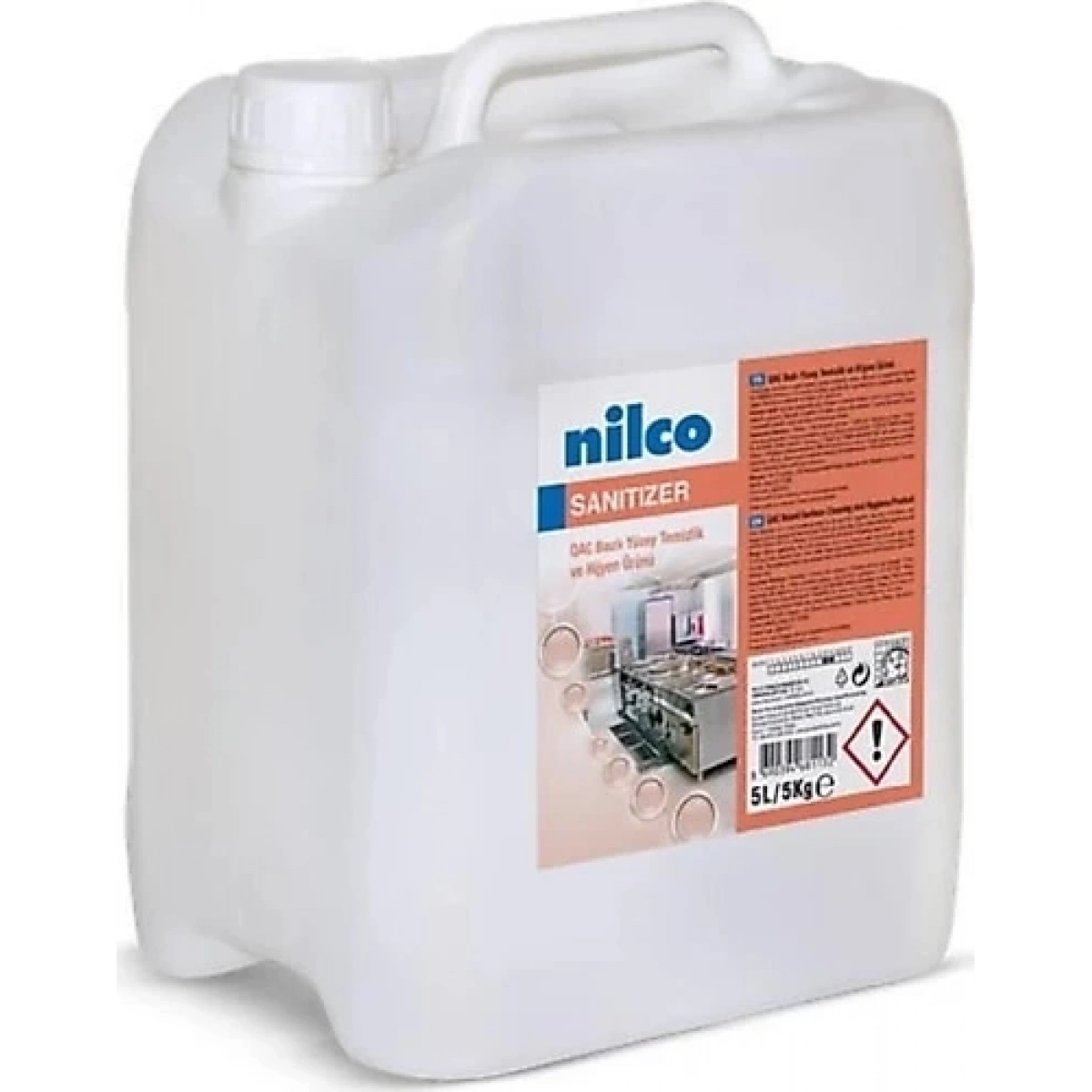 Nilco 32001571 Sanitizer Qac Bazlı Alkali Yüzey Hijyen Ürünü 5 L