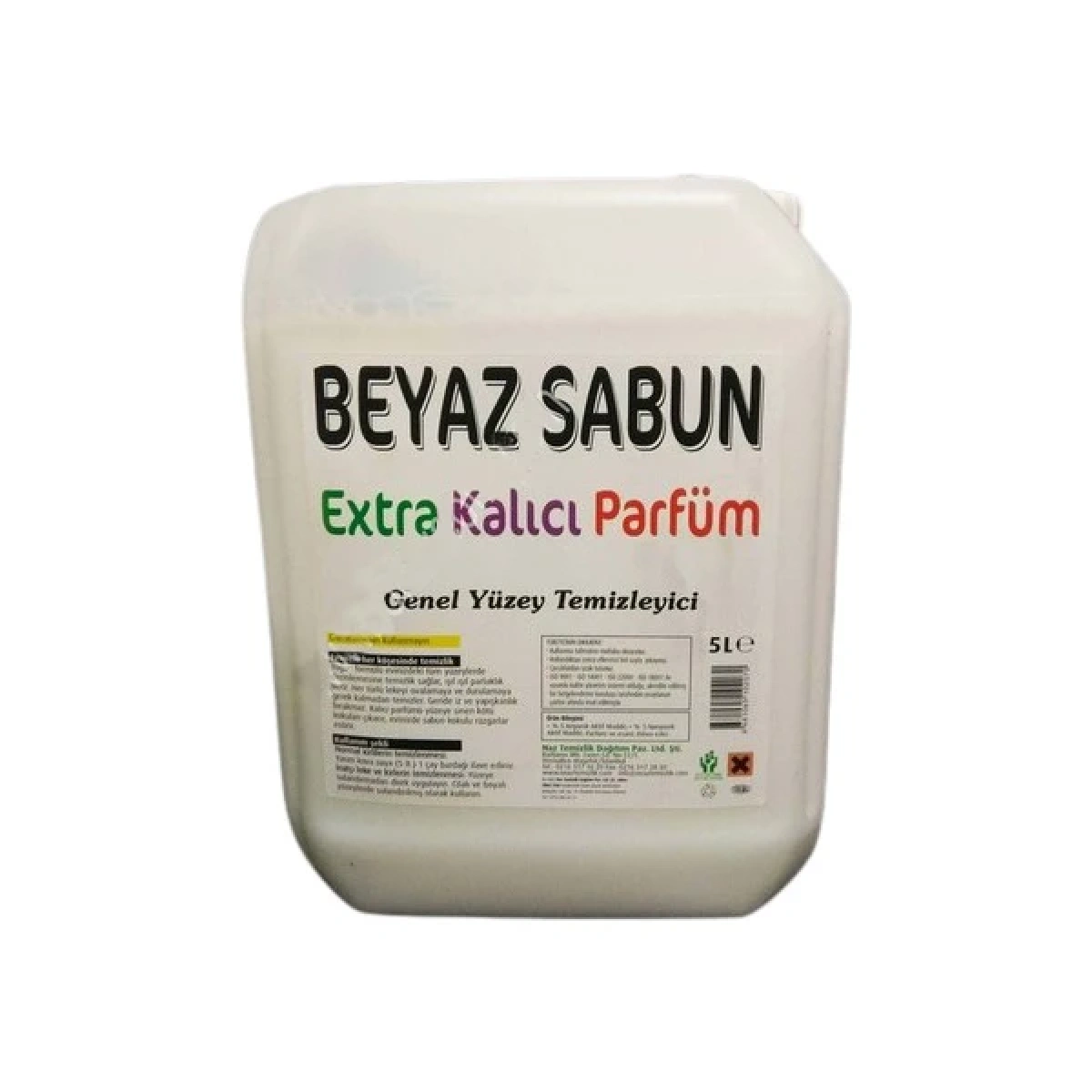 NİLDA YÜZEY TEMİZLEYİCİ (BEYAZ SABUN KOKULU) 5 KG