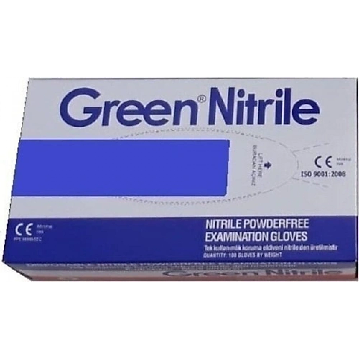 Nitril Eldiven Medium Mavi 100Lü (Green)