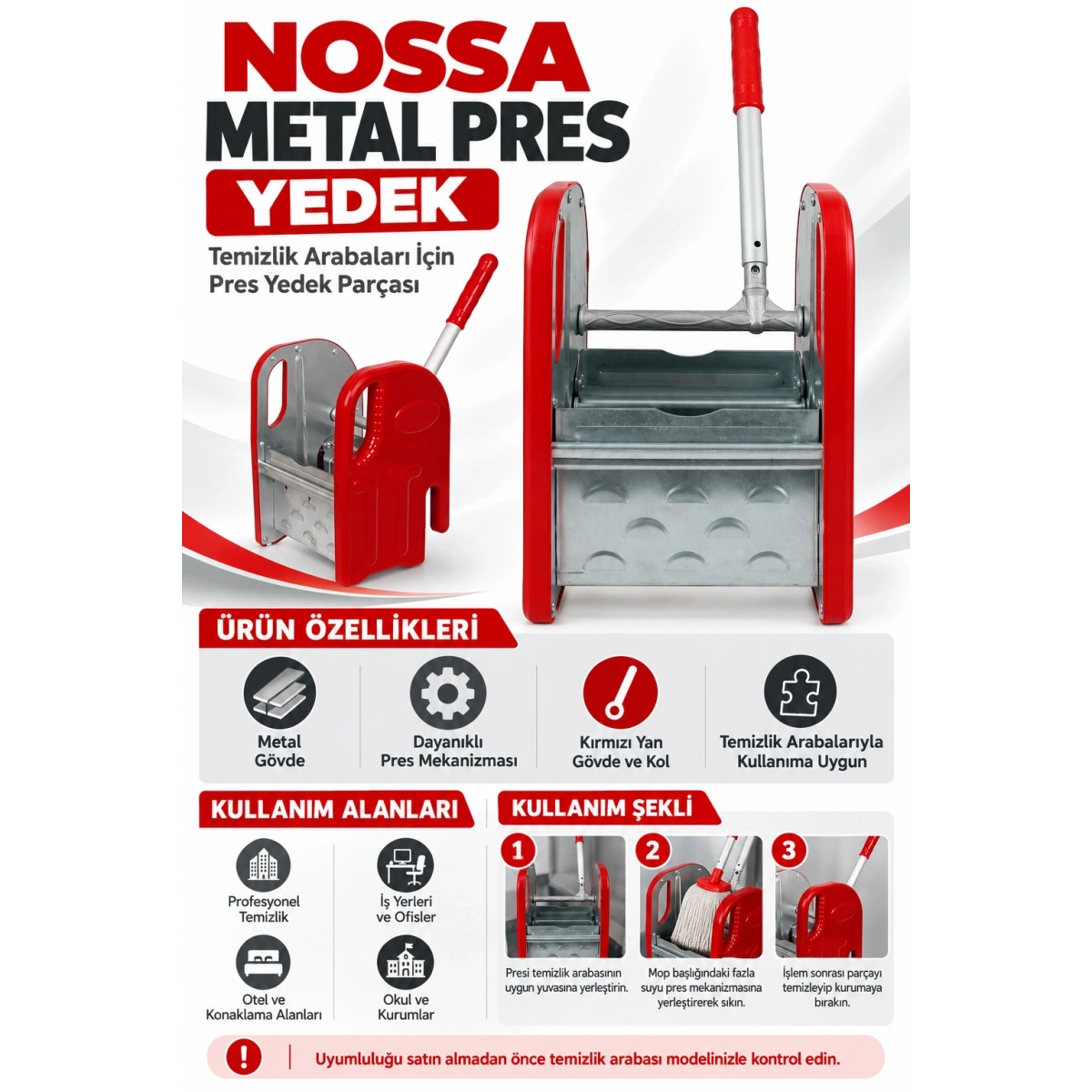 Nossa Metal Pres Yedek