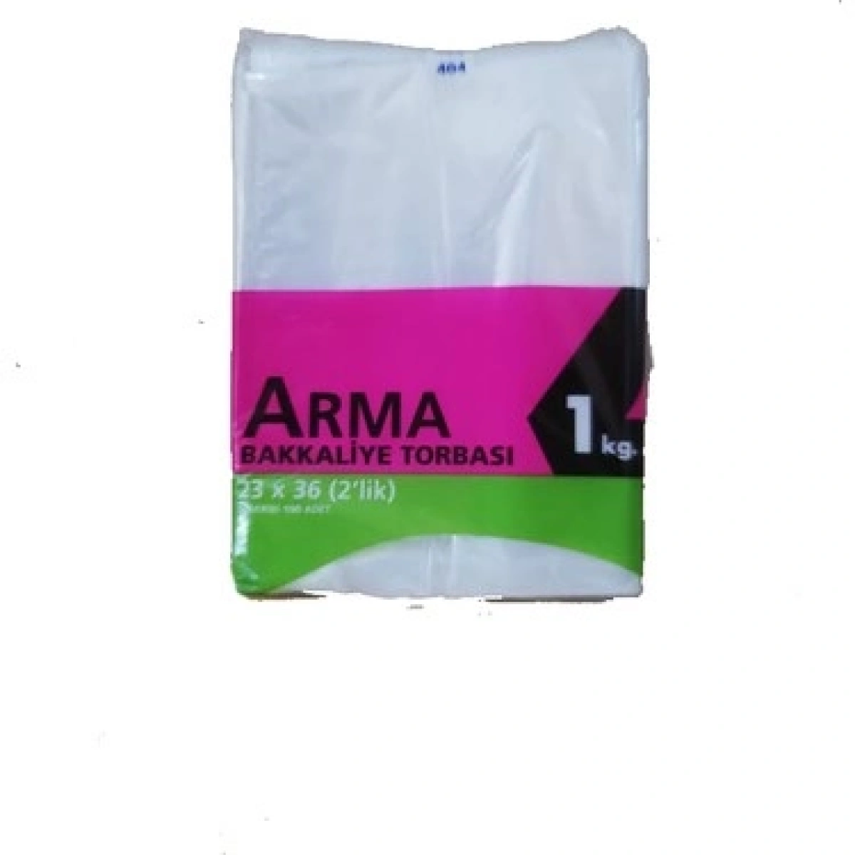 Bakkaliye Naylon PE Torba 2kg lık 23x36 cm 1 Paket