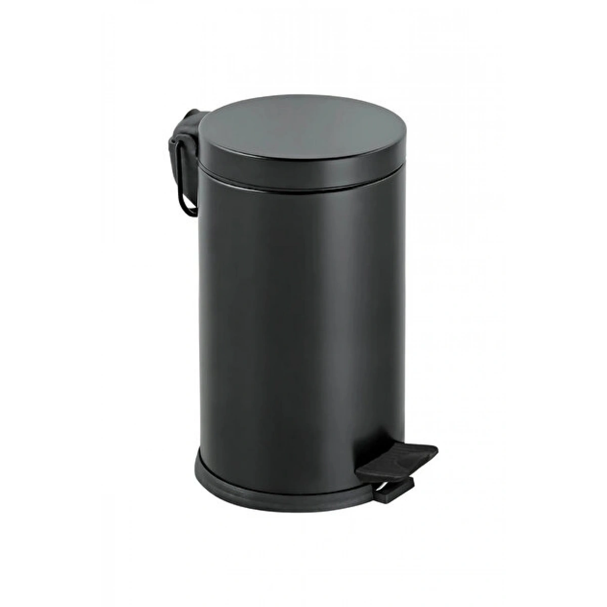 PEDALLI ÇÖP KOVASI 16 LT KROM MAT SİYAH 430 KALİTE