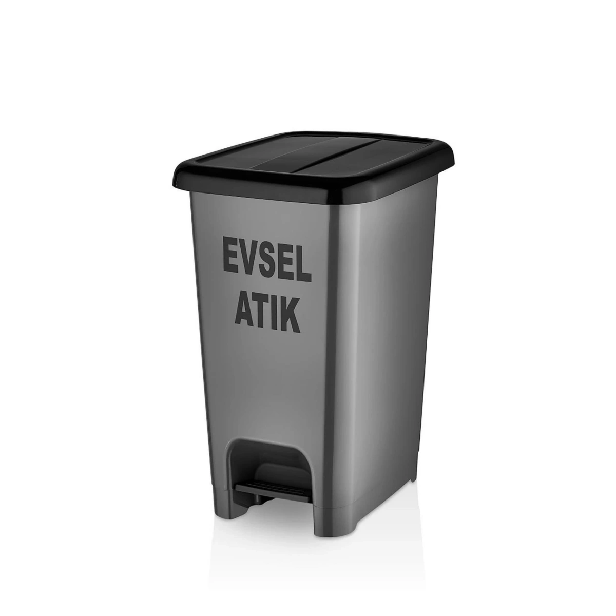 Pedallı Slim Çöp Kovası Evsel Atık 50 Lt (Ceymop)