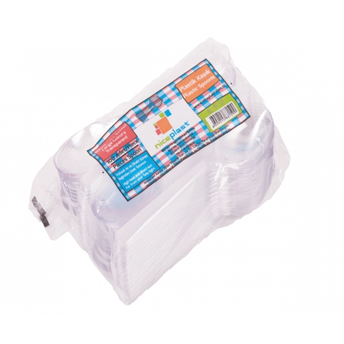Plastik Kaşık Lüx 100Lü*40 Pkt. 4000 Ad. Niceplast.