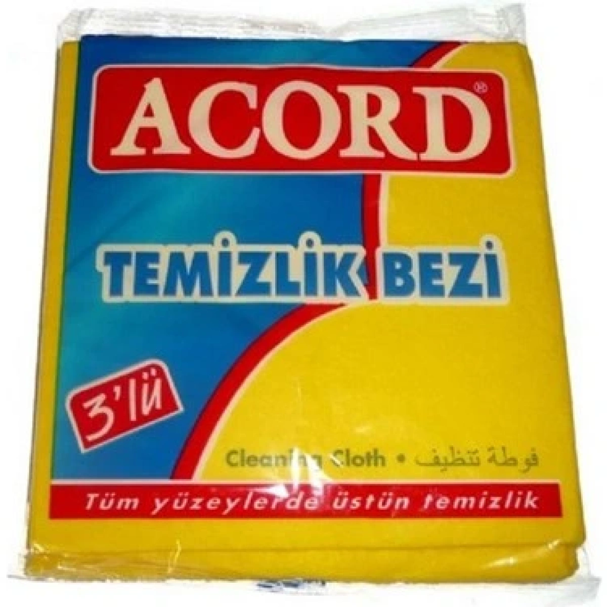 Sarı Temizlik Bezi 3Lü 35*38