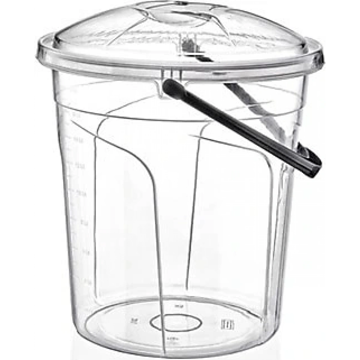 Şeffaf Kapaklı Su Kovası 20 Lt*12