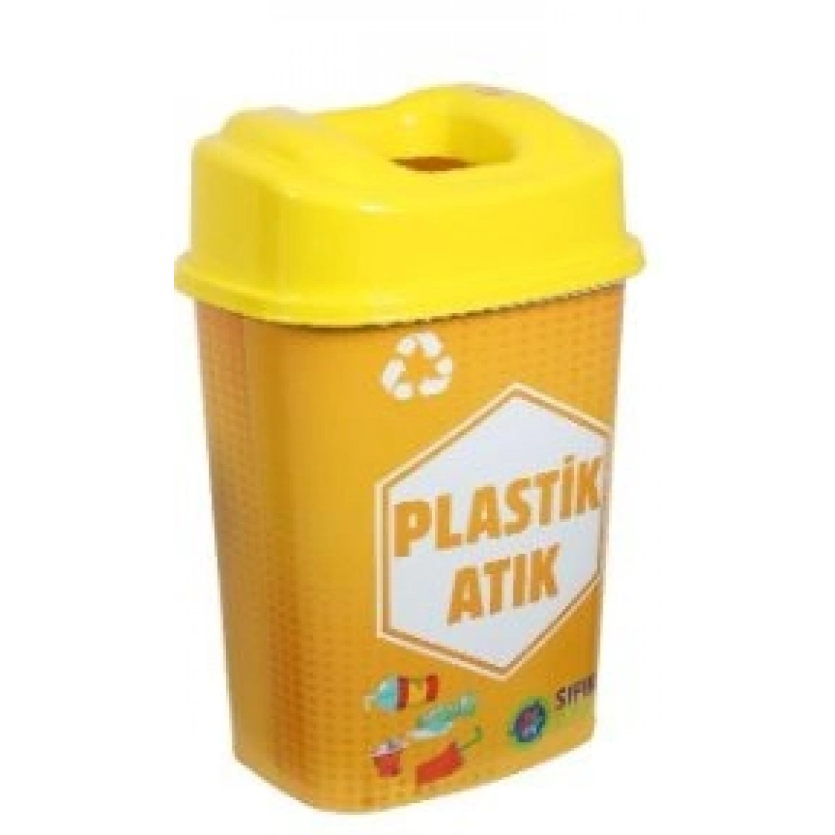 Sıfır Atık Kovası 50 Lt Sarı