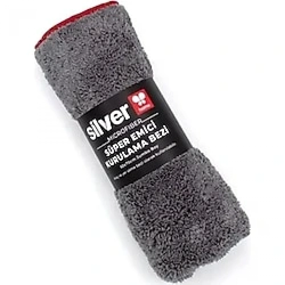 Silver Home 265 Gsm 40*40 Cm Havlu Mikrofiber Temizlik Bezi Gri