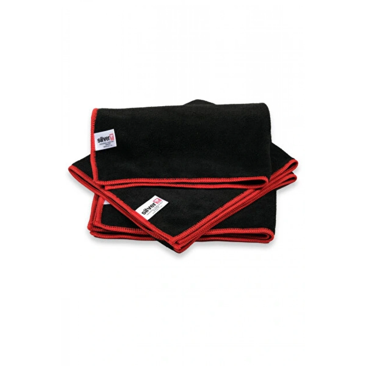 Silver Home Universal Shadow 40*40 Cm Tem. Bezi (Kırmızı Overloklu) Siyah