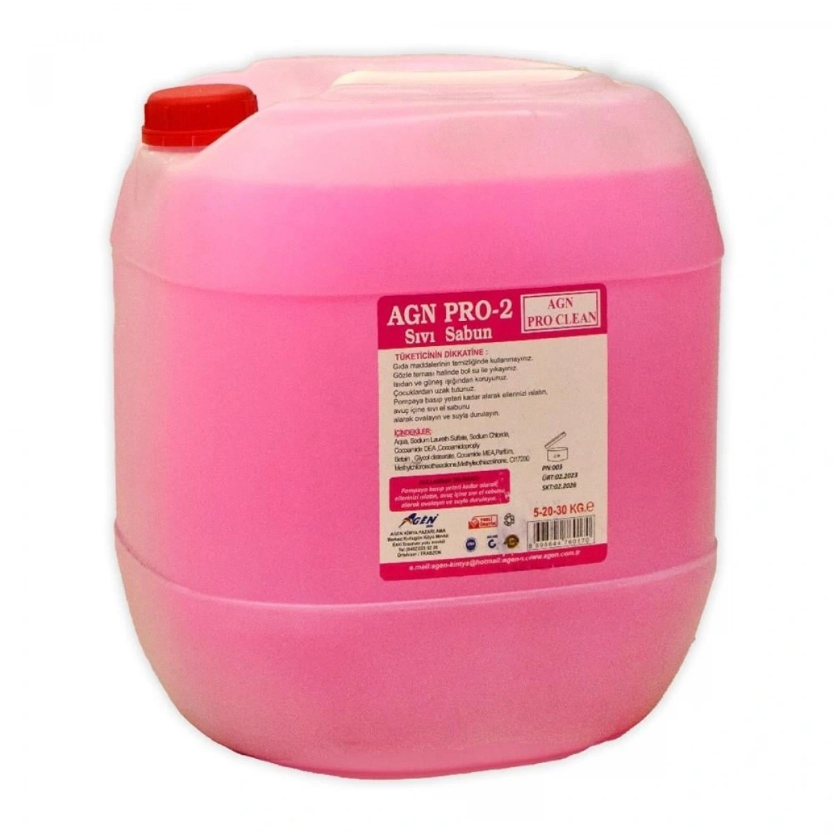 Sıvı El Sabunu Agn Pro- 2 30 Kg