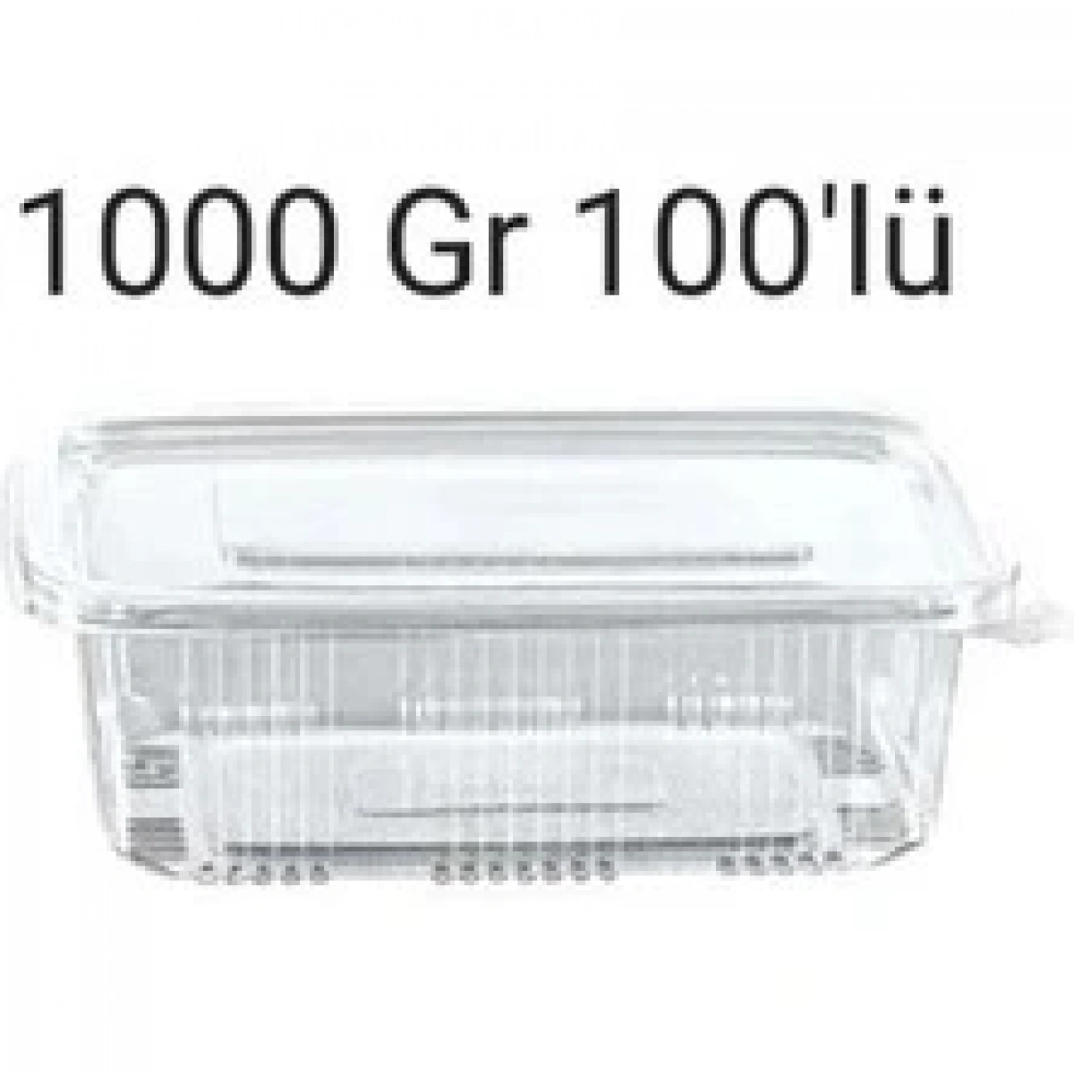 Sızdırmaz Kab 1000 Gr Düz Kapak 600 Ad (6*100)