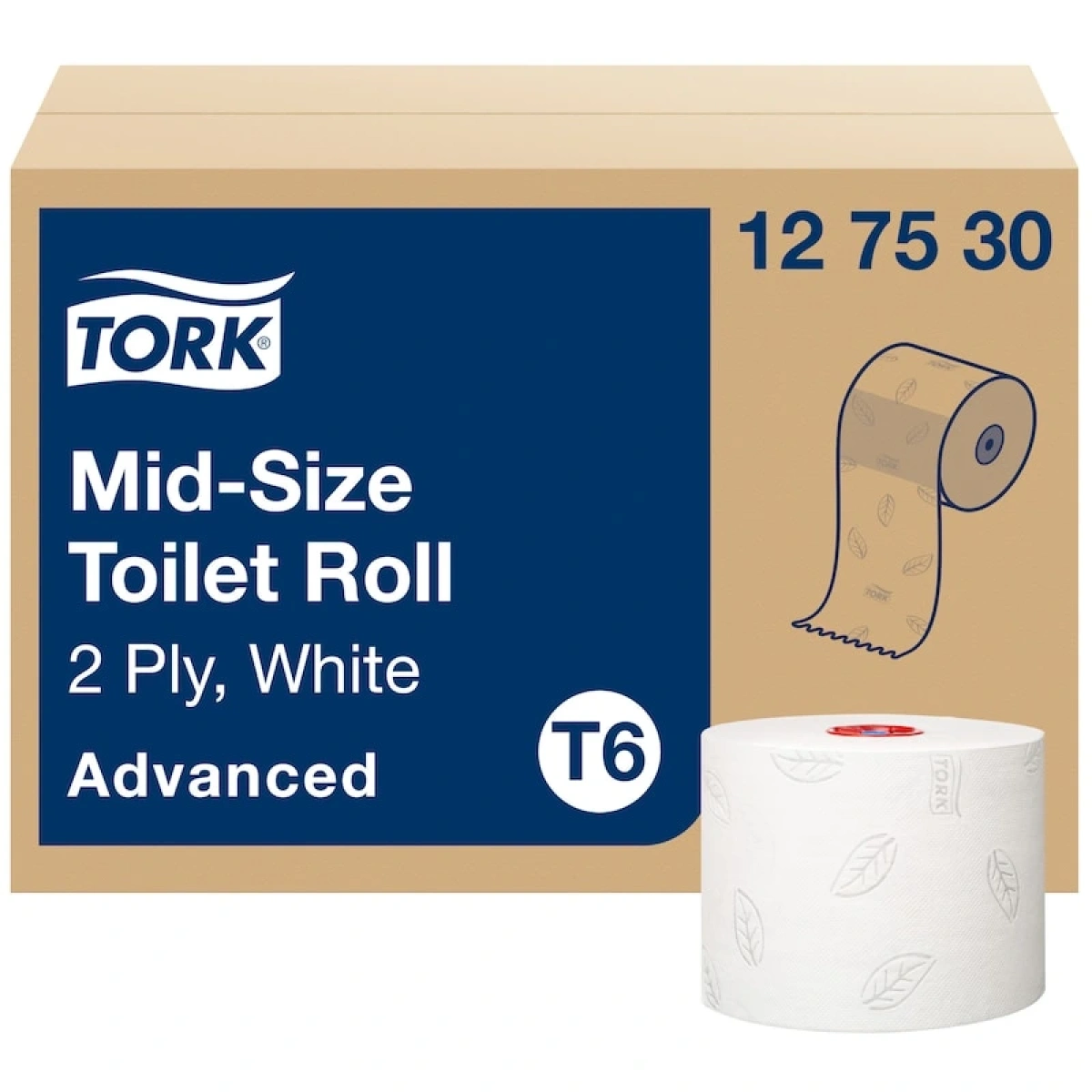 Tork 127530 Rulo Tuvalet Kağıdı 2 Katlı 27 Rulo x 100 Yaprak