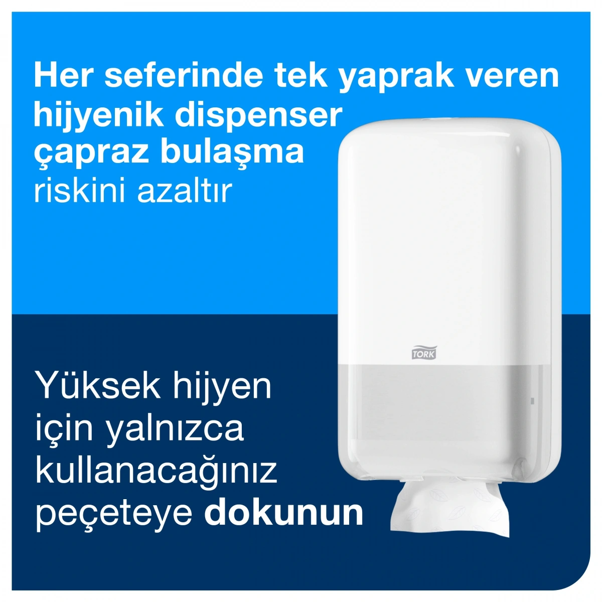 Tork 556000 Katlamalı Tuvalet Kağıdı Dispanseri Beyaz