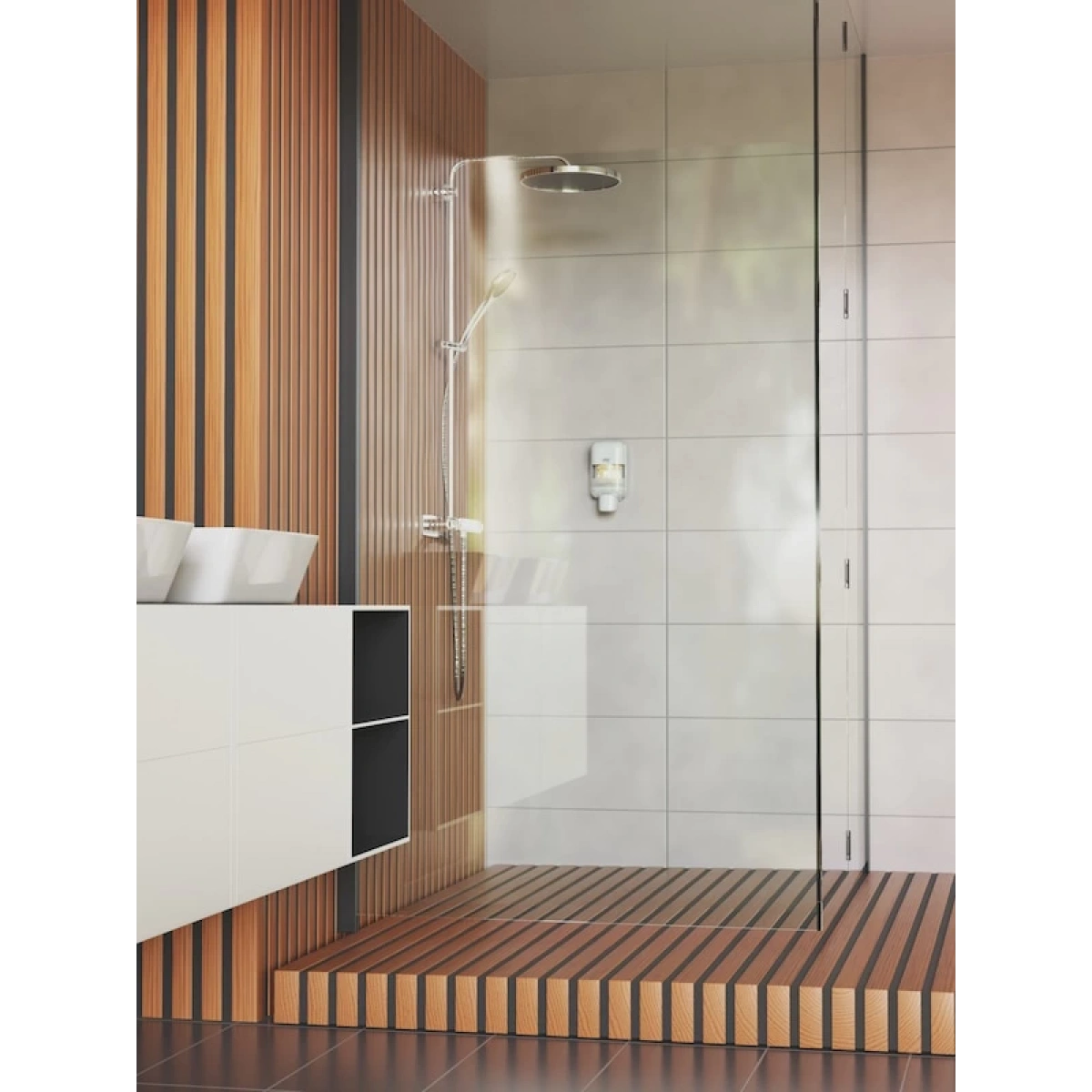 Tork 565200 Dozaj Ayarlı Mini Köpük Ve Sıvı Sabun Dispanseri Beyaz