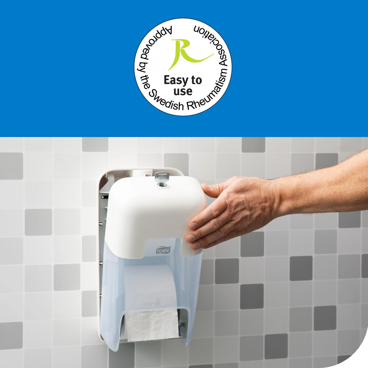 Tork 558041 Optiserve® Kartonsuz Çift Rulo Hazneli Tuvalet Kağıdı Dispanseri Beyaz