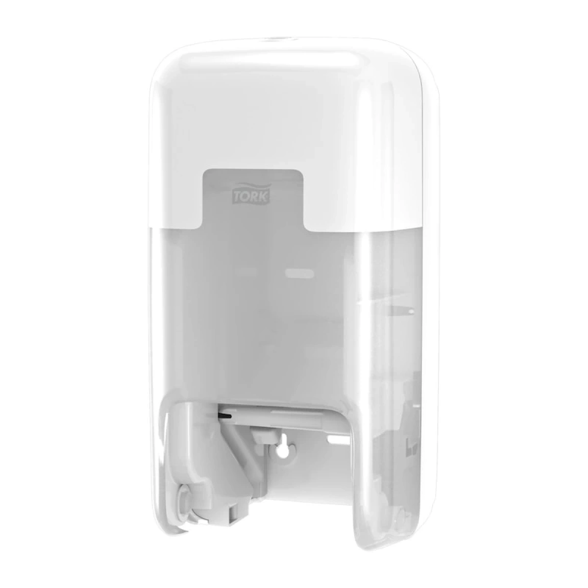 Tork 558041 Optiserve® Kartonsuz Çift Rulo Hazneli Tuvalet Kağıdı Dispanseri Beyaz