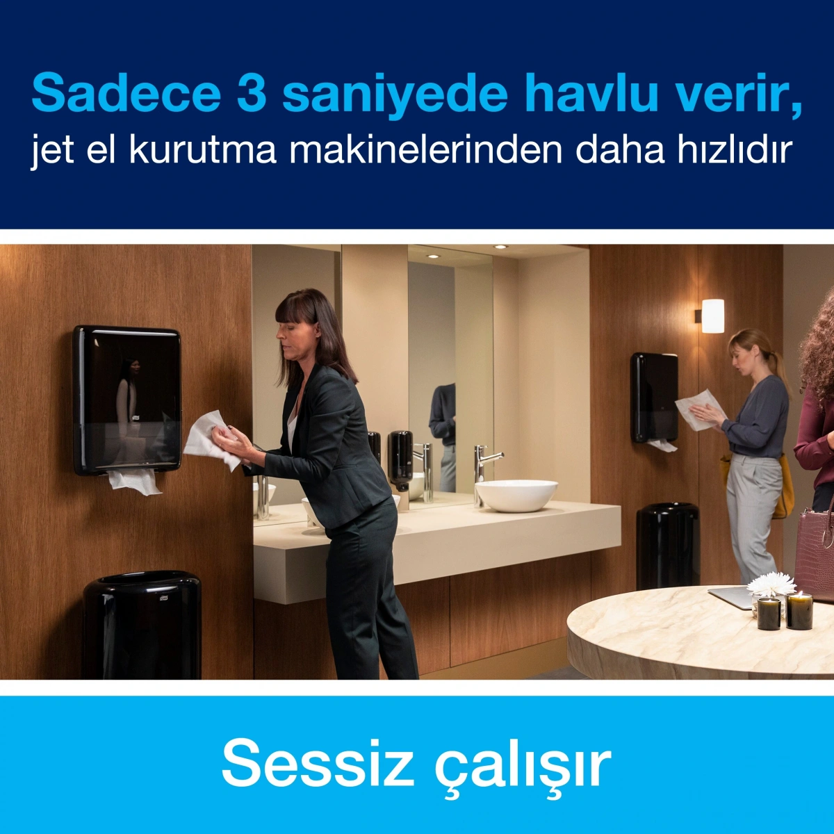 Tork 552558 Peakserve Mini Havlu Dispanseri Siyah