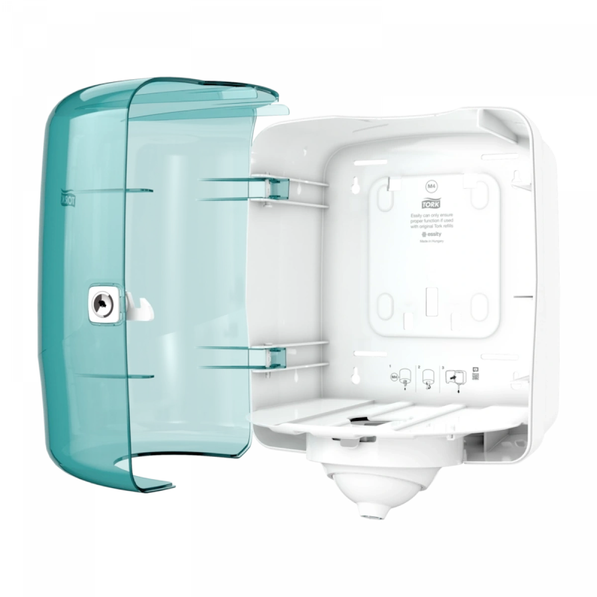 Tork 473180 Reflex Her Seferinde Tek Yaprak Veren, İçten Çekmeli Dispanser Turkuaz