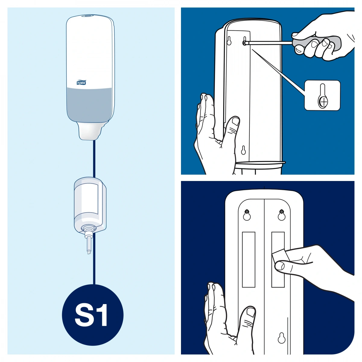 Tork 560000 Sıvı Sabun Dispanseri Beyaz