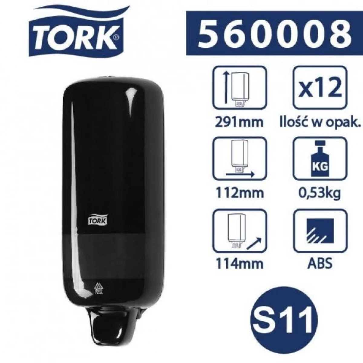 Tork 560008 Sıvı Sabun Dispanseri Siyah