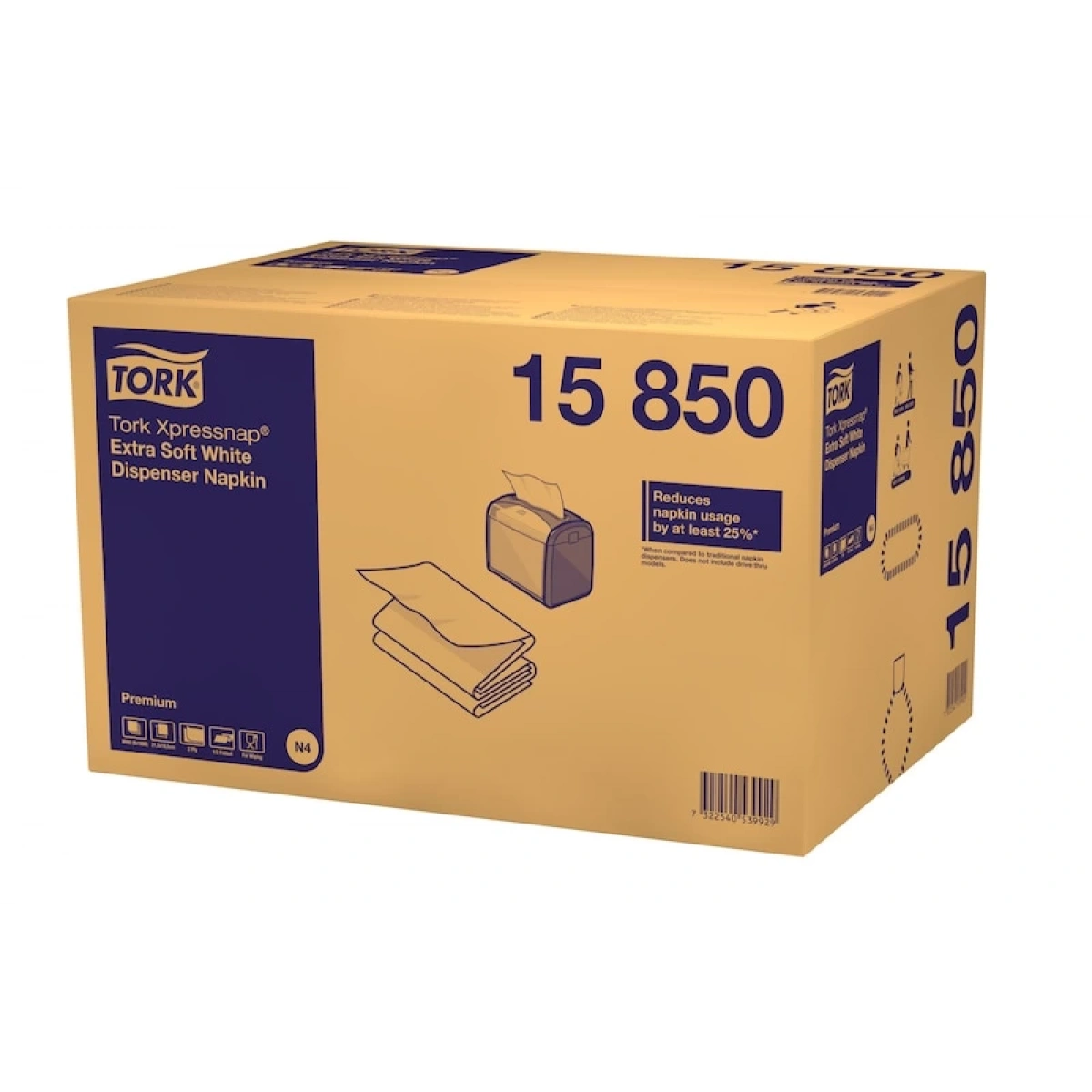 Tork 15850 Xpressnap Dispanser Peçetesi 8 Paket x 1000 Yaprak