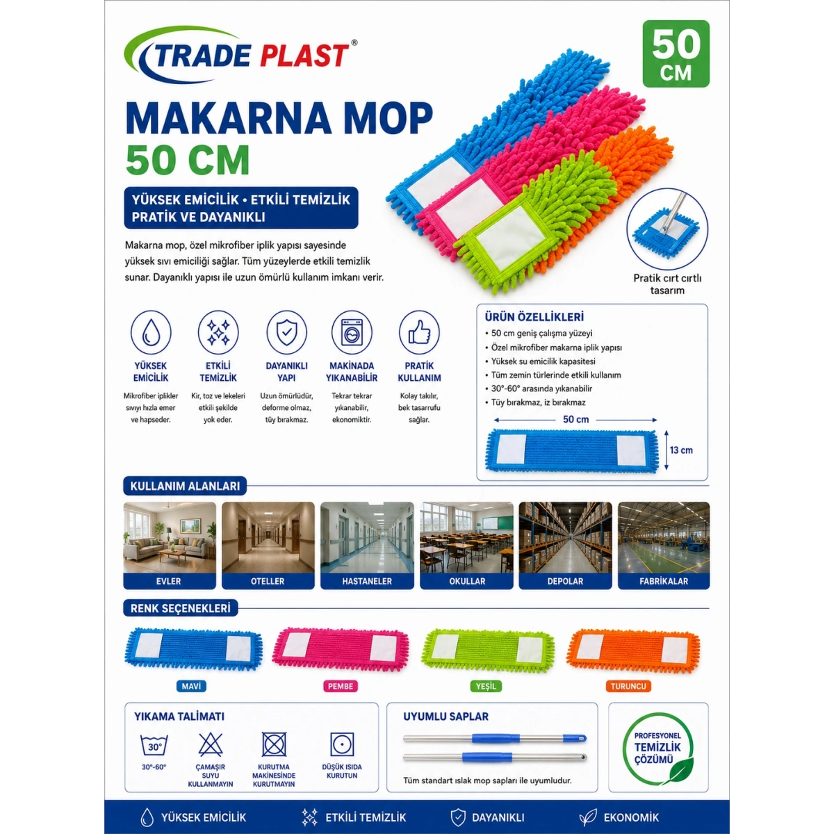 Trade Plast Makarna Mop 50 cm