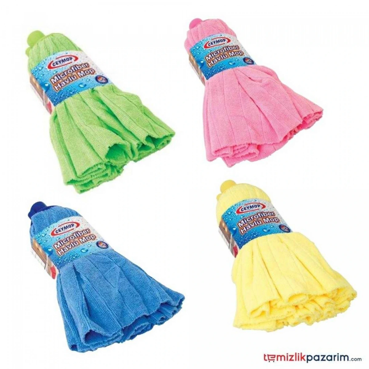 Vidalı Mikrofiber Havlu Mop
