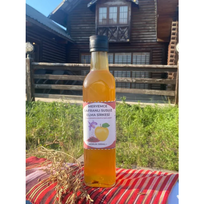 Safranlı susuz elma sirkesi