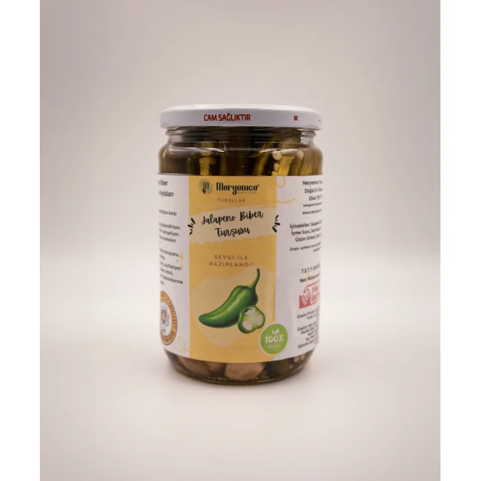 Jalapeno Biber Turşusu Jülyen Doğranmış
